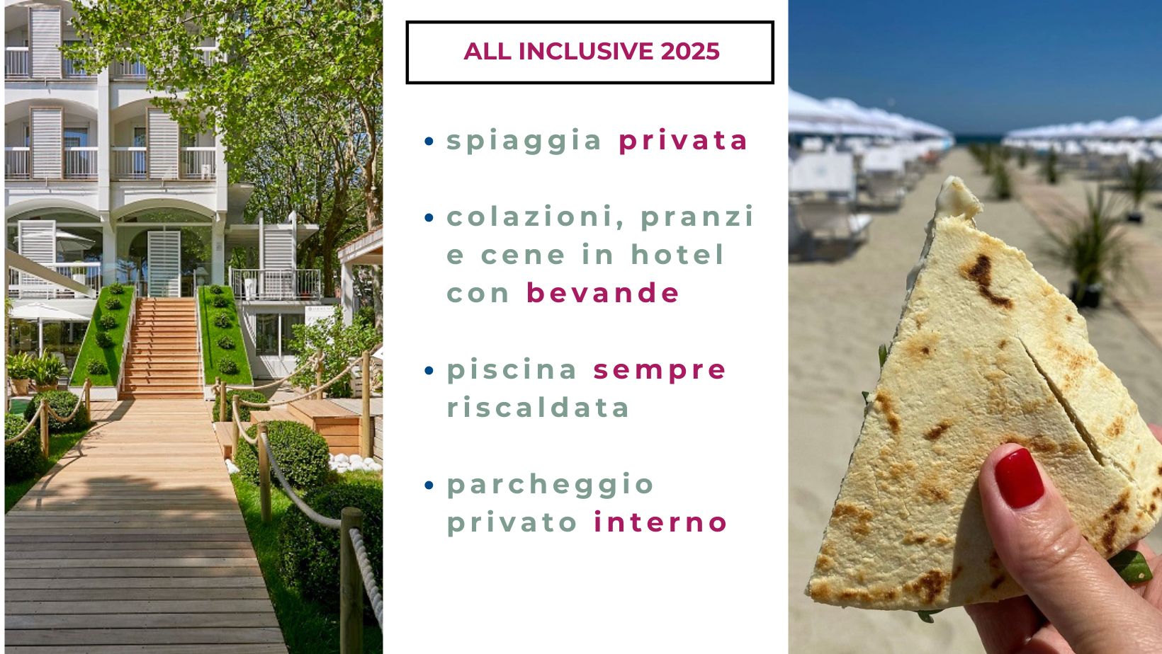 Offerte all inclusive 2025 hotel 4 stelle milano marittima Saraceno da pasqua a settembre 